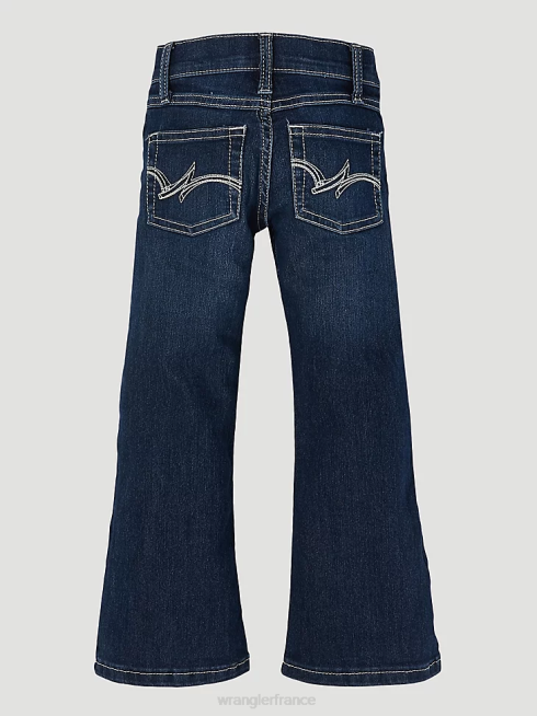 Wrangler filles jean à patch premium PN28D1042 vêtements bleu foncé (09mwger)
