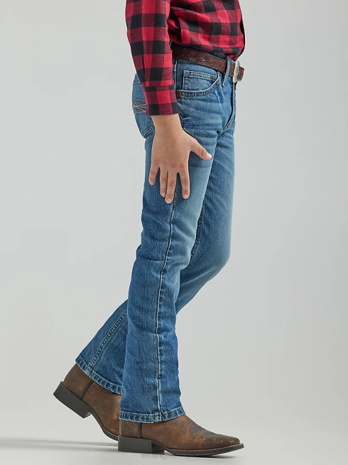 Wrangler garçons 20x non. Jean 44 coupe slim à jambe droite PN28D976 vêtements tobiano (112325802)