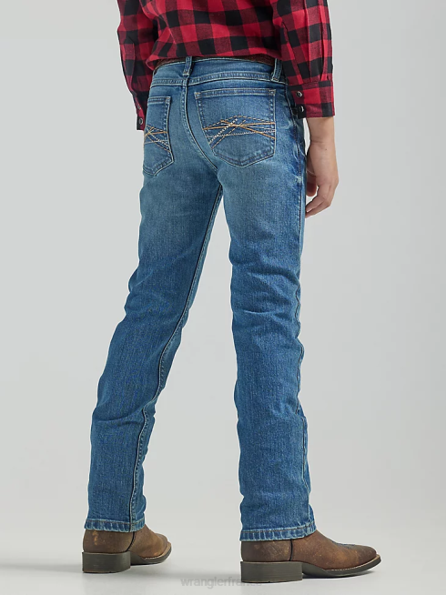 Wrangler garçons 20x non. Jean 44 coupe slim à jambe droite PN28D976 vêtements tobiano (112325802)