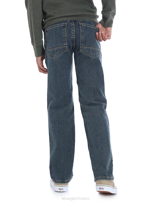 Wrangler garçons Jean coupe droite classique cinq étoiles (husky) PN28D971 vêtements denim ensoleillé (5schws2)