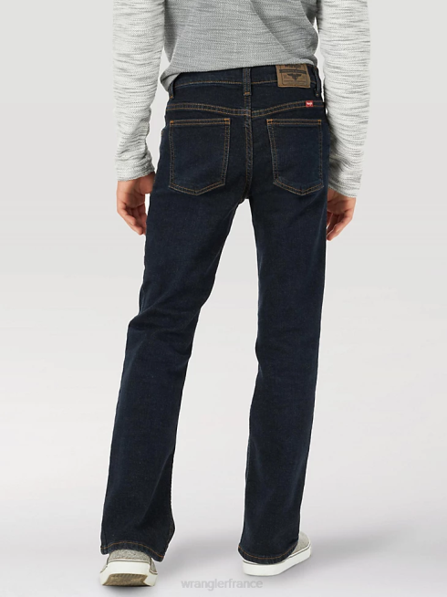 Wrangler garçons jean bootcut flexible cinq étoiles PN28D958 vêtements indigo profond (5wnbwdg)