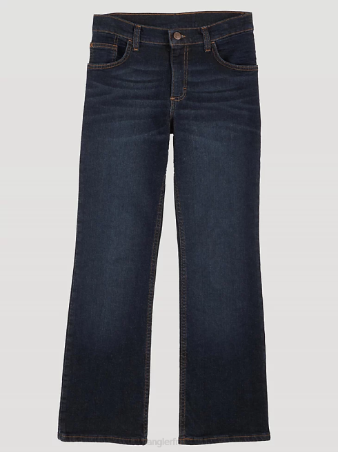 Wrangler garçons jean bootcut flexible cinq étoiles PN28D958 vêtements indigo profond (5wnbwdg)