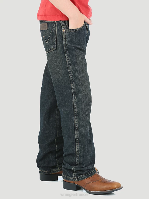 Wrangler garçons jean coupe droite rétro PN28D1000 vêtements rivière ondulante (brt30rr)