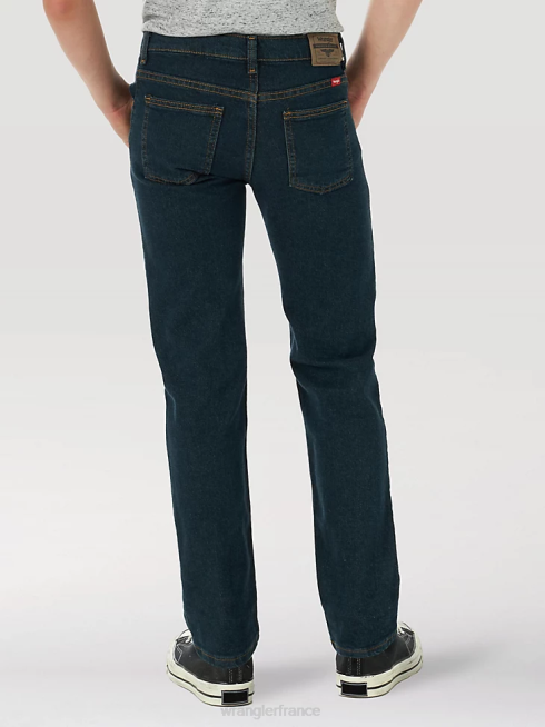 Wrangler garçons jean droit flex cinq étoiles PN28D1001 vêtements nuit noire (5wnlwdt)