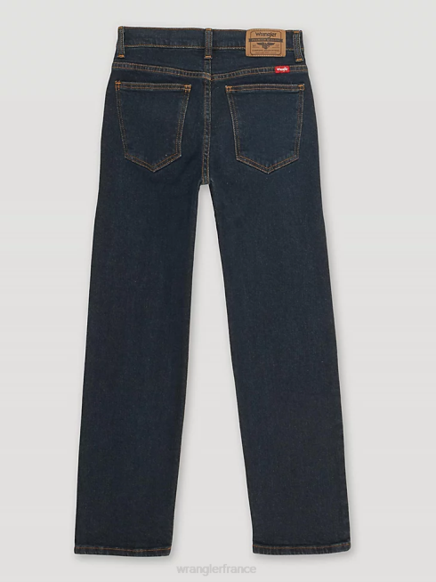 Wrangler garçons jean droit flex cinq étoiles PN28D1001 vêtements nuit noire (5wnlwdt)