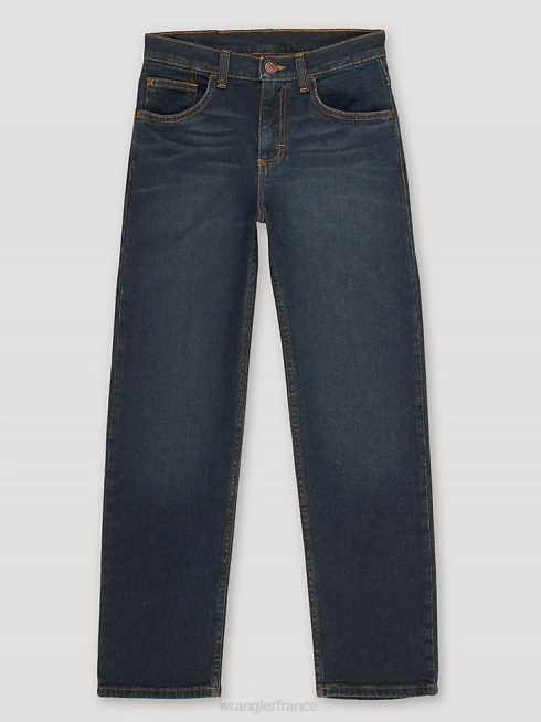 Wrangler garçons jean droit flex cinq étoiles PN28D1001 vêtements nuit noire (5wnlwdt)
