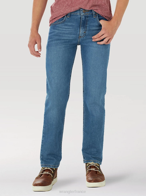 Wrangler garçons jean droit flex cinq étoiles PN28D985 vêtements véritable indigo (5wnhwtd)
