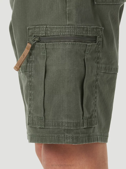Wrangler garçons short cargo confortable et flexible PN28D996 vêtements olive (4rmhwoh)