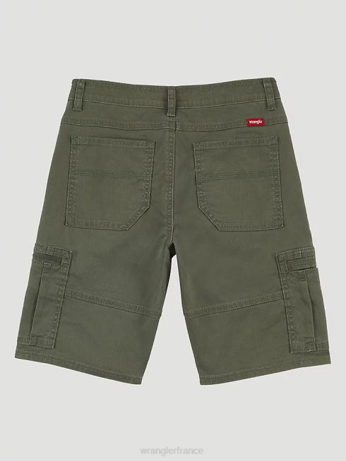 Wrangler garçons short cargo confortable et flexible PN28D996 vêtements olive (4rmhwoh)