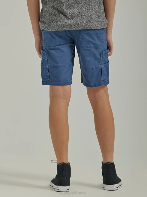 Wrangler garçons short cargo gamer (husky) PN28D989 vêtements jean plus foncé (112335586)
