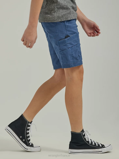 Wrangler garçons short cargo gamer (husky) PN28D989 vêtements jean plus foncé (112335586)