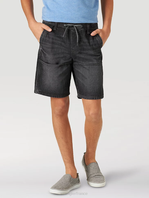 Wrangler garçons short patineur coupe décontractée PN28D1019 vêtements noir (112317194)