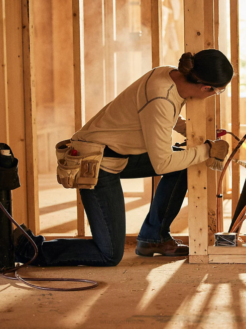 Wrangler femmes Jean de travail bootcut Mae rétro ignifuge PN28D803 vêtements boulangersville (frac9bf)