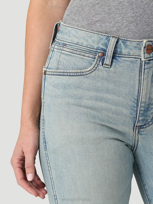 Wrangler femmes jean bootcut taille haute PN28D730 vêtements moyen foncé (112324285)