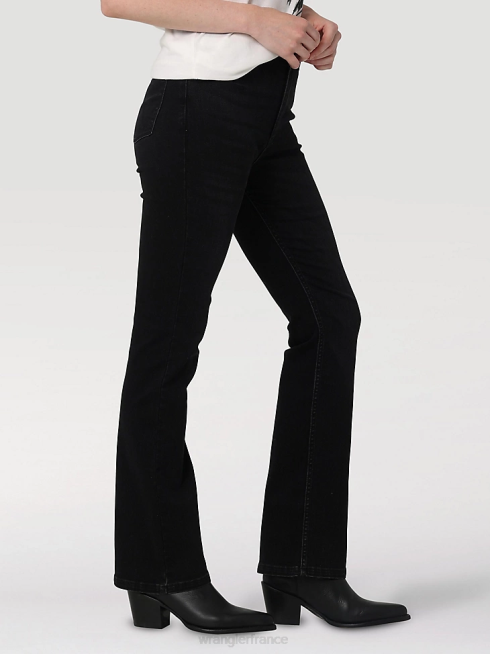 Wrangler femmes jean bootcut taille haute PN28D732 vêtements noir (112324252)