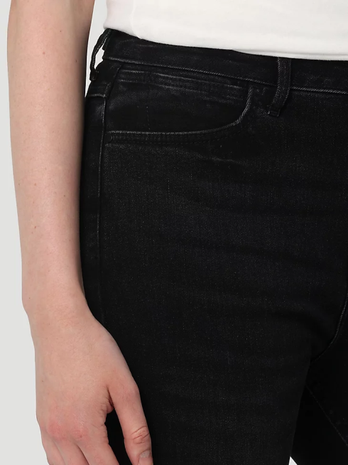 Wrangler femmes jean bootcut taille haute PN28D732 vêtements noir (112324252)