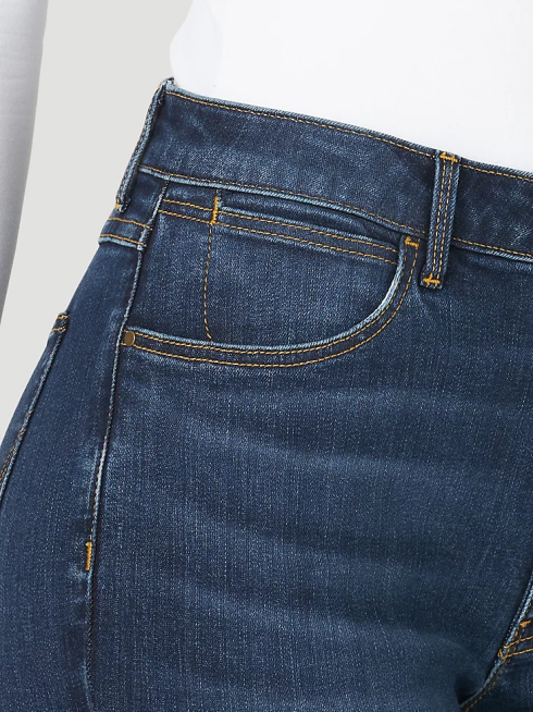 Wrangler femmes jean bootcut taille haute PN28D733 vêtements stockton (mt1btsn)