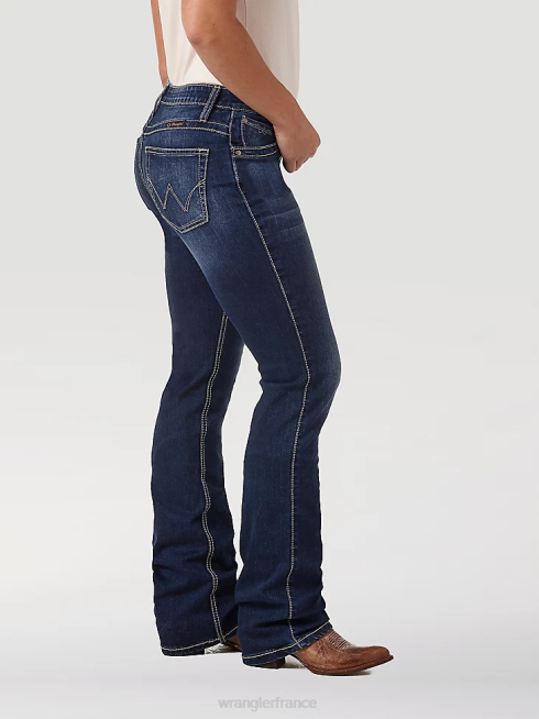Wrangler femmes jean d'équitation ultime q-baby PN28D759 vêtements nr lavage (wrq20nr)