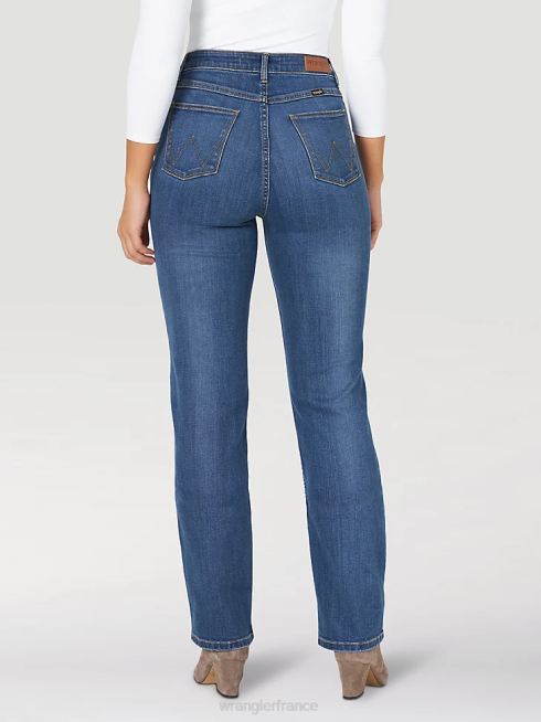 Wrangler femmes jean véritable taille haute à jambe droite PN28D775 vêtements hudson (mt1sthd)