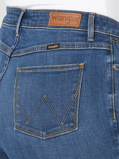 Wrangler femmes jean véritable taille haute à jambe droite PN28D775 vêtements hudson (mt1sthd)