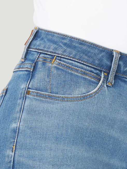 Wrangler femmes jean véritable taille haute à jambe droite PN28D776 vêtements rocheux (mt1strk)