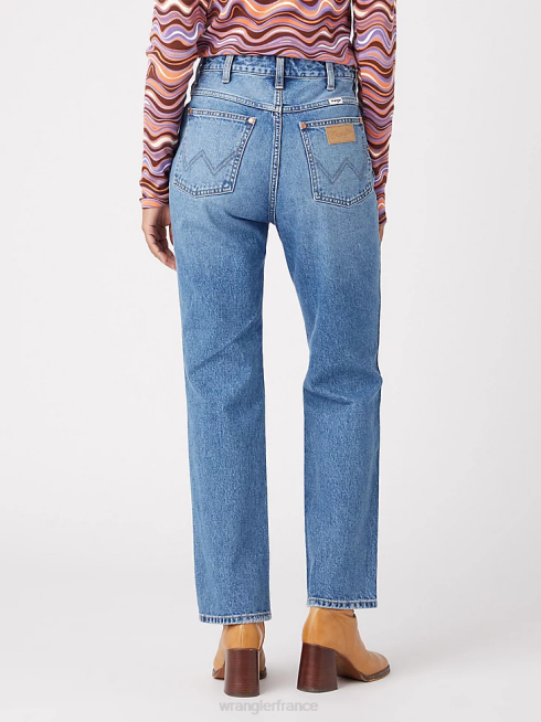 Wrangler femmes rétro mae jean (plus) PN28D801 vêtements Mme lavage (09pwzms)