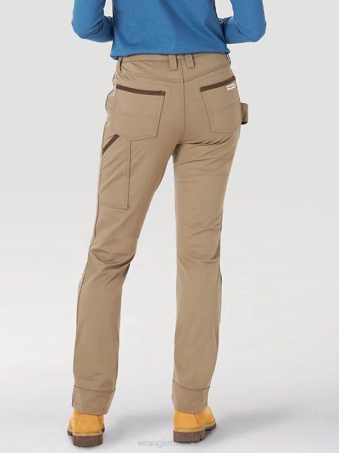 Wrangler femmes pantalon cargo ranger ripstop riggs workwear PN28D820 vêtements kaki doré (3wf60gk)
