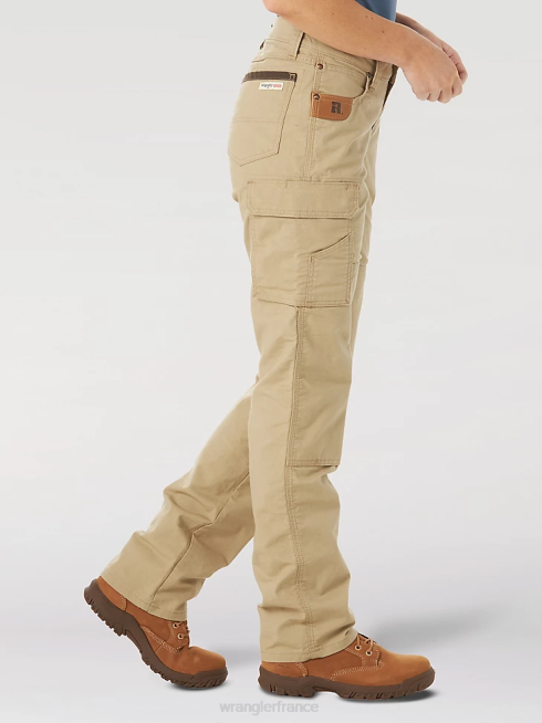 Wrangler femmes pantalon cargo ranger ripstop riggs workwear PN28D820 vêtements kaki doré (3wf60gk)