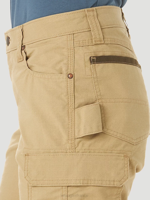 Wrangler femmes pantalon cargo ranger ripstop riggs workwear PN28D820 vêtements kaki doré (3wf60gk)