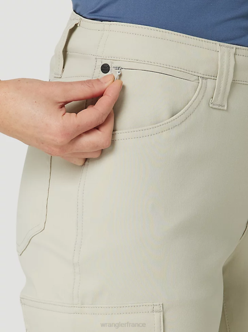Wrangler femmes pantalon cargo ranger ripstop riggs workwear PN28D820 vêtements kaki doré (3wf60gk)