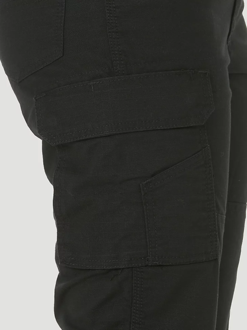 Wrangler femmes pantalon cargo ranger ripstop riggs workwear PN28D821 vêtements noir (3wf60bk)