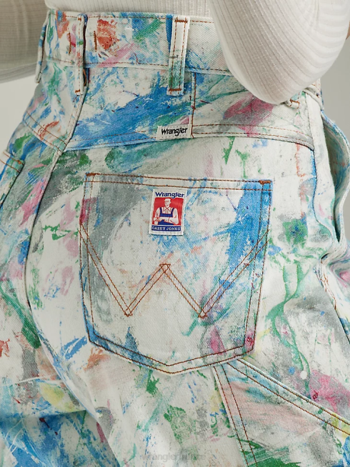 Wrangler femmes court retravaillé PN28D822 vêtements pierre claire (wbrwsls)