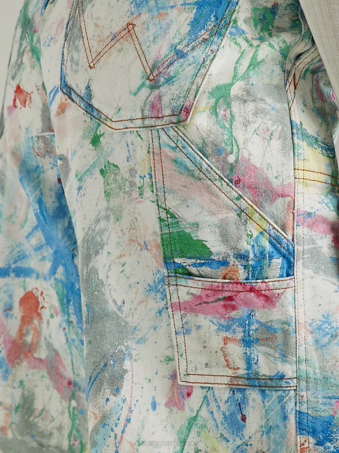 Wrangler femmes court retravaillé PN28D822 vêtements pierre claire (wbrwsls)