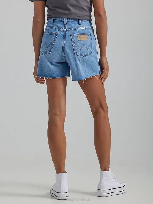Wrangler femmes short coupe trapèze taille haute PN28D843 vêtements perdu le contrôle (112334600)