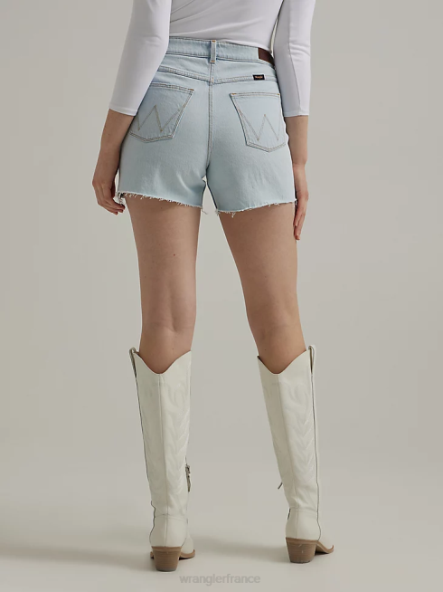 Wrangler femmes short taille haute mi-cuisse PN28D825 vêtements bleu de rêve (112333794)