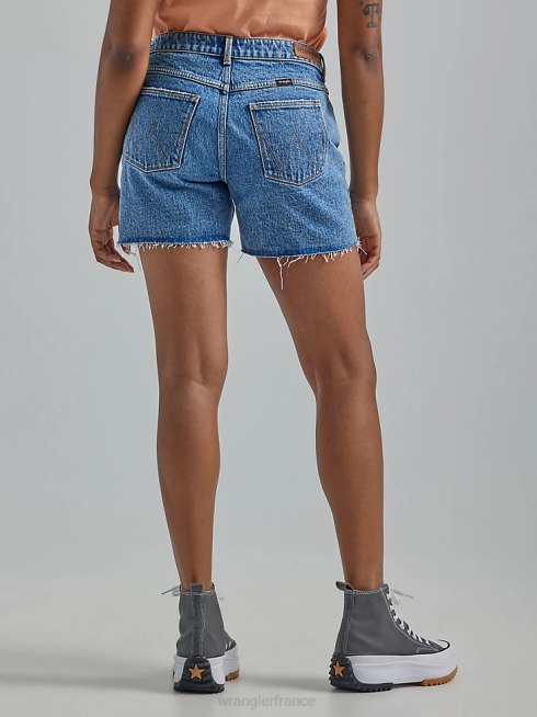 Wrangler femmes short taille haute mi-cuisse PN28D827 vêtements topaze (112333477)