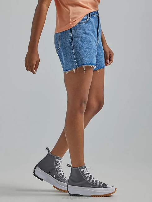 Wrangler femmes short taille haute mi-cuisse PN28D827 vêtements topaze (112333477)