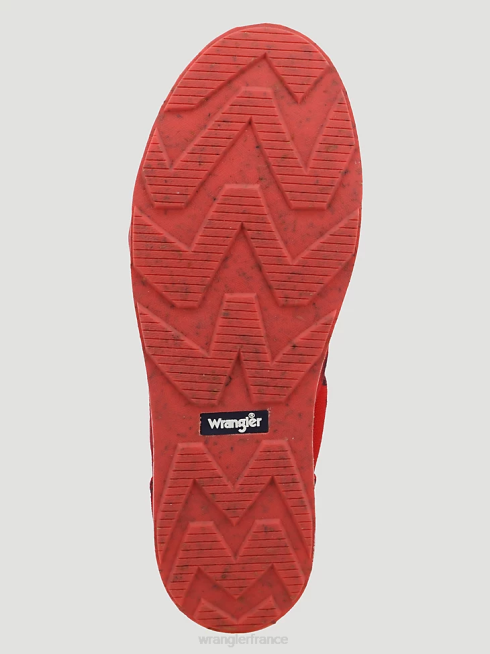 Wrangler femmes baskets basses à imprimé sud-ouest PN28D931 chaussure rouge/noir (112318572)