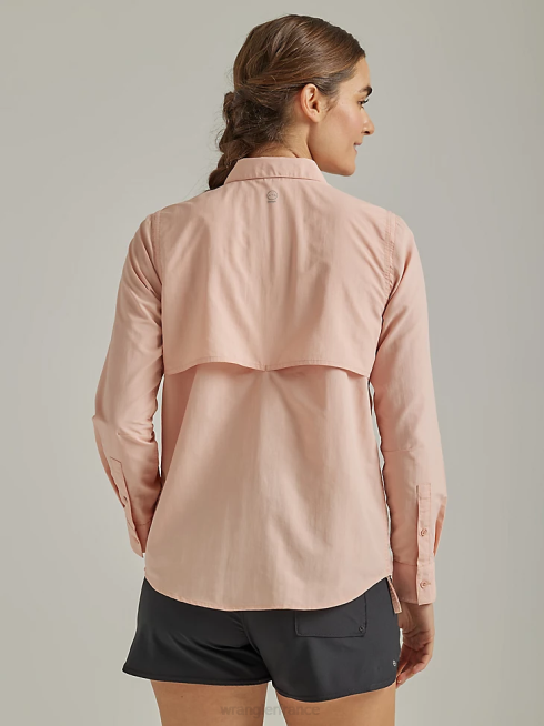 Wrangler femmes atg par chemise de pêcheur PN28D899 vêtements rose (112331505)