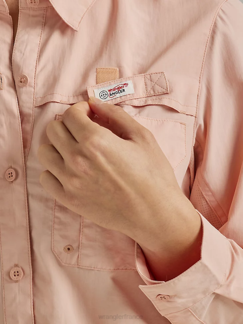 Wrangler femmes atg par chemise de pêcheur PN28D899 vêtements rose (112331505)