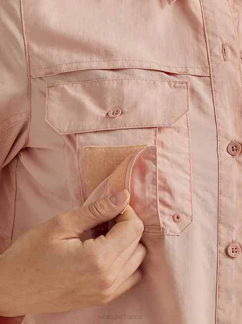 Wrangler femmes atg par chemise de pêcheur PN28D899 vêtements rose (112331505)