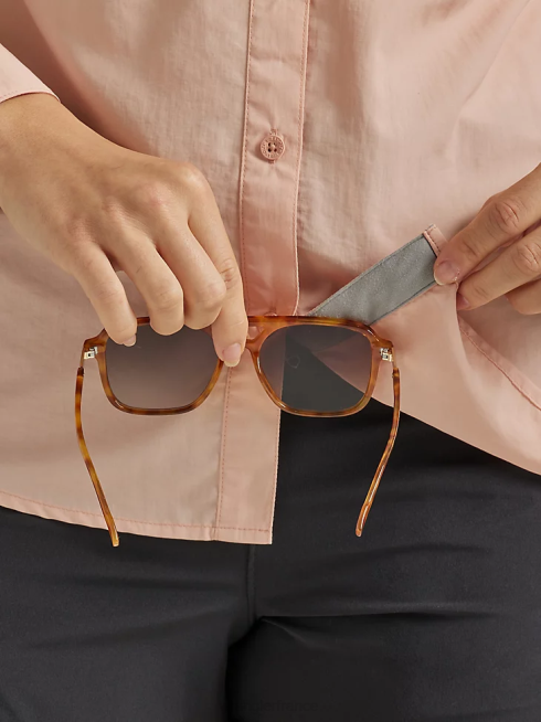 Wrangler femmes atg par chemise de pêcheur PN28D899 vêtements rose (112331505)