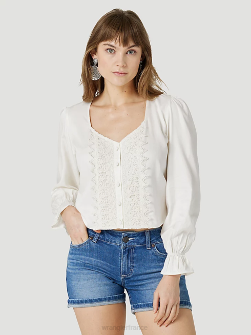 Wrangler femmes chemise à pression western bandana rétro americana PN28D882 vêtements rouge (112327234)