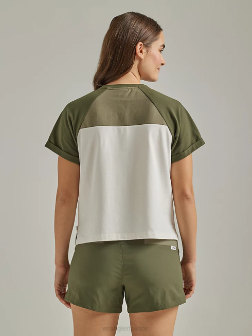Wrangler femmes atg par compas tee PN28D904 vêtements olive poussiéreuse (112333892)