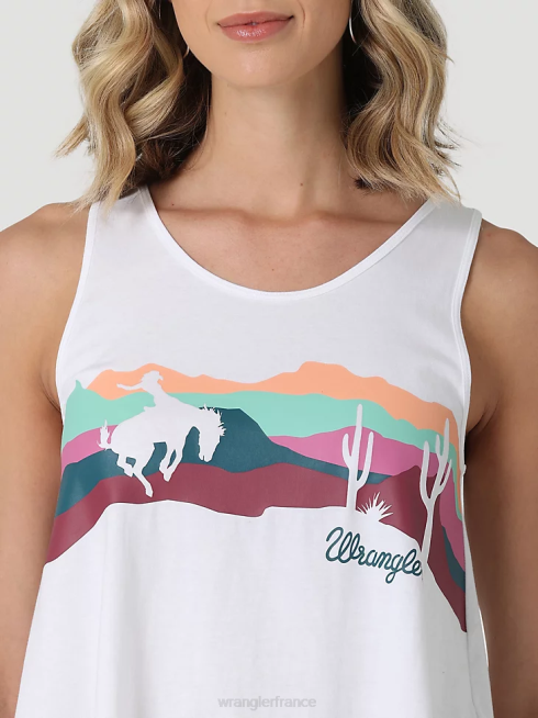 Wrangler femmes camisole asymétrique PN28D873 vêtements blanc (112334738)