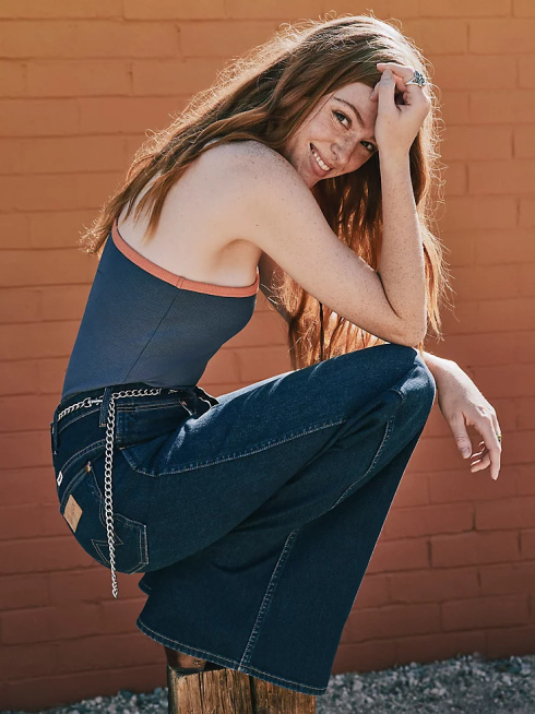 Wrangler femmes camisole asymétrique PN28D874 vêtements indigo vintage (112334737)