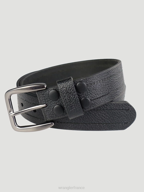 Wrangler Hommes ceinture en cuir grainé PN28D702 accessoires noir (112347098)