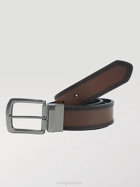 Wrangler Hommes ceinture extensible en cuir atg PN28D714 accessoires noir mat (112322605)