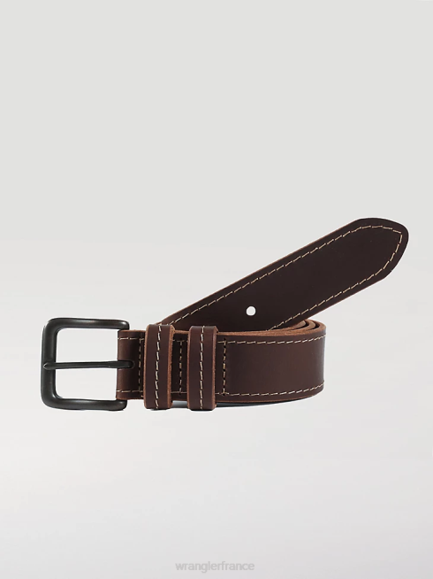 Wrangler Hommes ceinture à points pull-up PN28D719 accessoires marron (10bw29792)