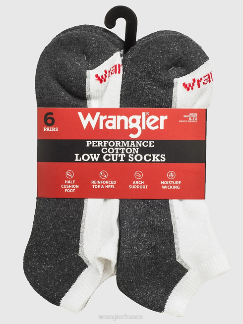 Wrangler Hommes socquettes coussinées (paquet de 6) PN28D724 accessoires blanc (112318613)
